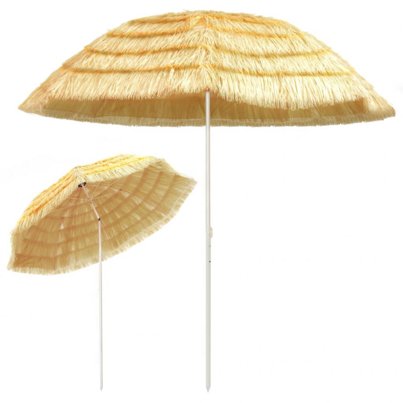 Parasol plażowy w stylu hawajskim, naturalny, 300 cm