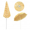 Parasol plażowy w stylu hawajskim, naturalny, 300 cm