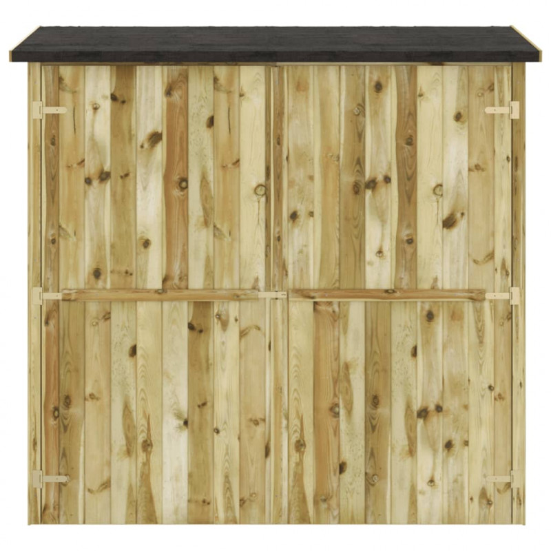 Szopa ogrodowa z impregnowanego drewna sosnowego, 182x76x175 cm