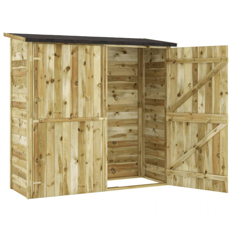 Szopa ogrodowa z impregnowanego drewna sosnowego, 182x76x175 cm