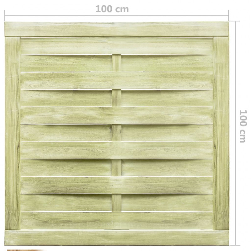Furtka ogrodowa, impregnowana sosna, 100x100 cm, zielona