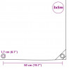 Plandeka 650 g/m², 3 x 5 m, niebieska