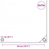 Plandeka 650 g/m², 4 x 7 m, niebieska