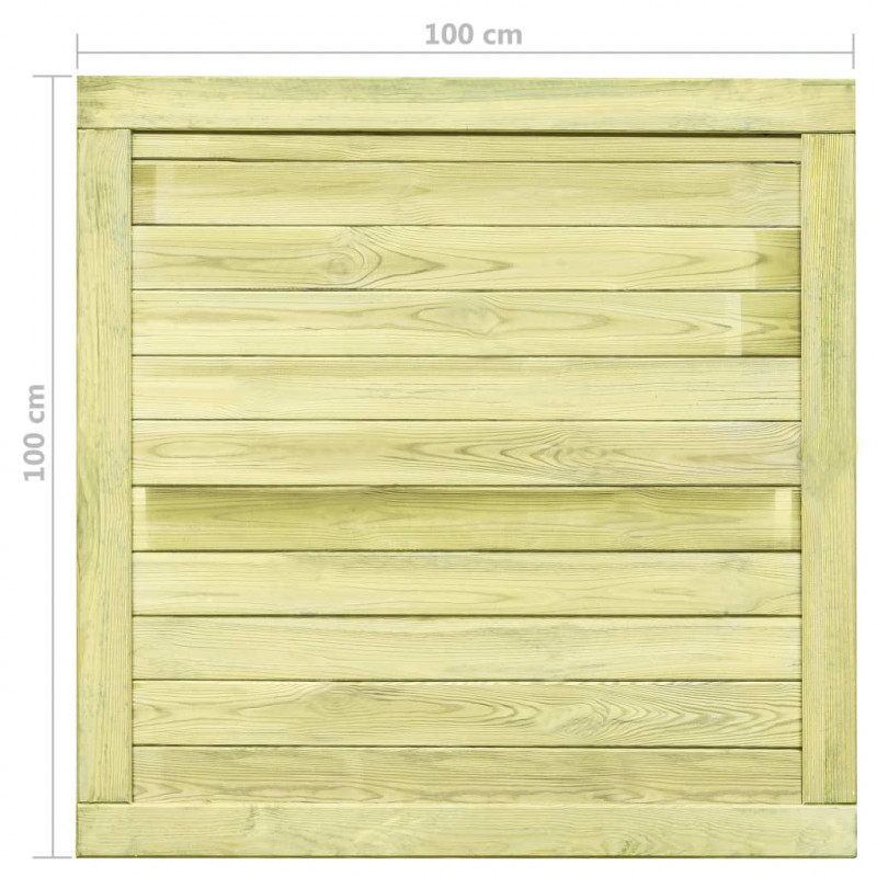 Furtka ogrodowa, impregnowane drewno sosnowe, 100 x 100 cm