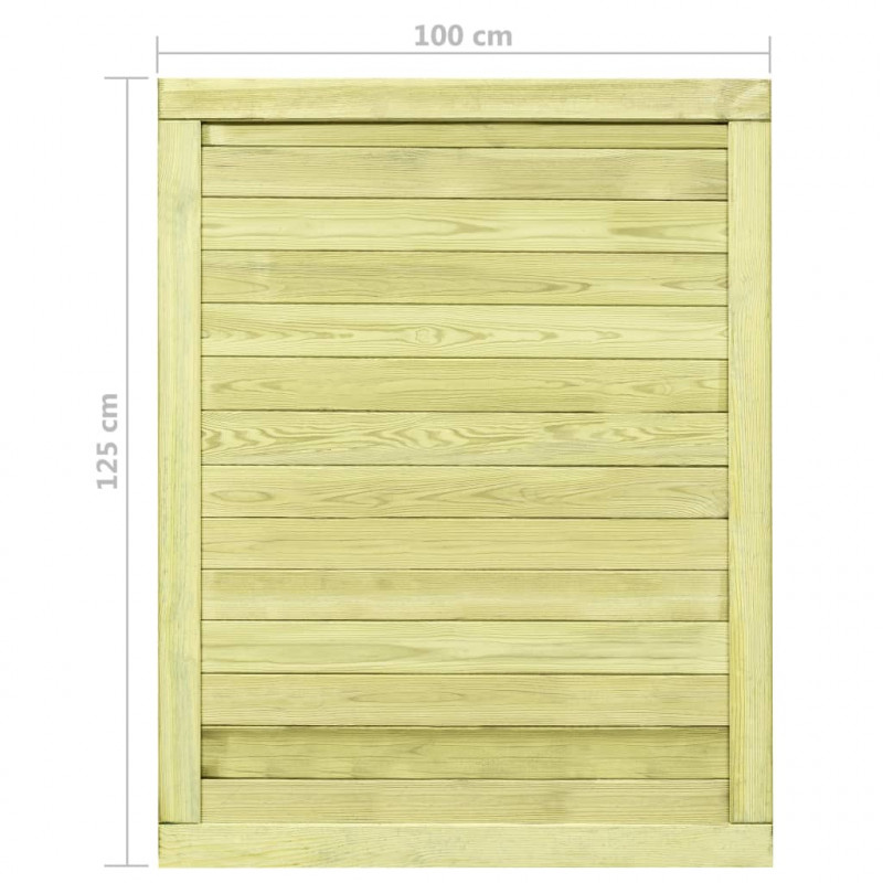 Furtka ogrodowa, impregnowane drewno sosnowe, 125x100 cm