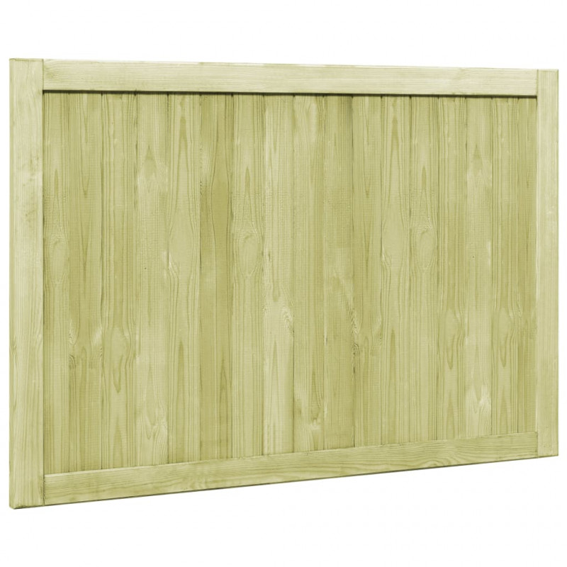 Furtki ogrodowe, 2 szt., impregnowana sosna, 300 x 100 cm