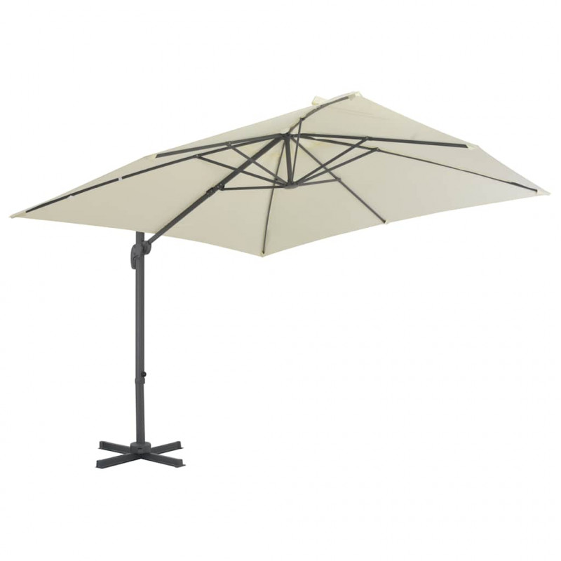 Parasol ogrodowy Cantilever z aluminiowym słupkiem 300x300 cm, piaskowy