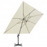 Parasol ogrodowy Cantilever z aluminiowym słupkiem 400x300 cm, piaskowy