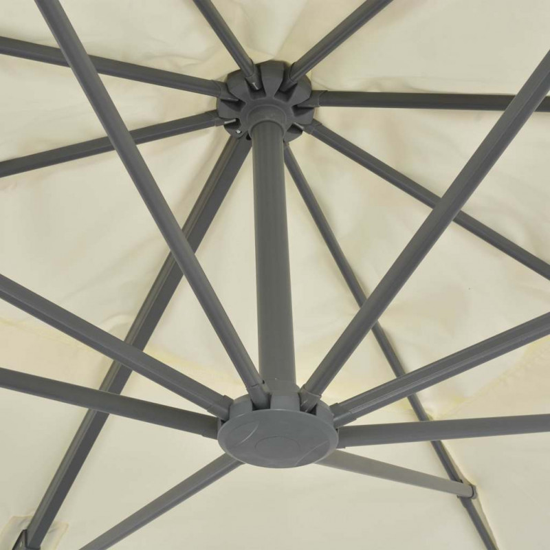 Parasol ogrodowy Cantilever z aluminiowym słupkiem 400x300 cm, piaskowy
