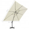 Parasol ogrodowy Cantilever z aluminiowym słupkiem 400x300 cm, piaskowy