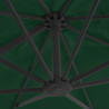 Parasol wiszący z aluminiowym słupkiem, 400x300 cm, zielony