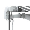 Automatyczna markiza z LED, antracytowo-biała, 400x300 cm