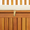 Ławka ogrodowa z drewna akacjowego ze schowkiem, 120x63x84 cm