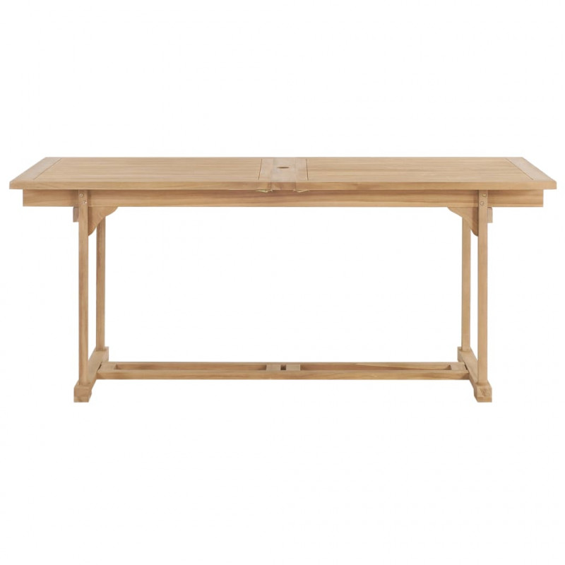 9-cz. zestaw mebli do ogrodu, 180-280x100x75 cm, drewno tekowe
