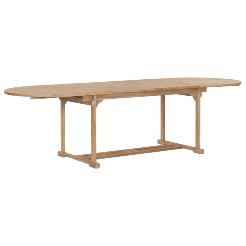 9-cz. zestaw mebli do ogrodu, 180-280x100x75 cm, drewno tekowe