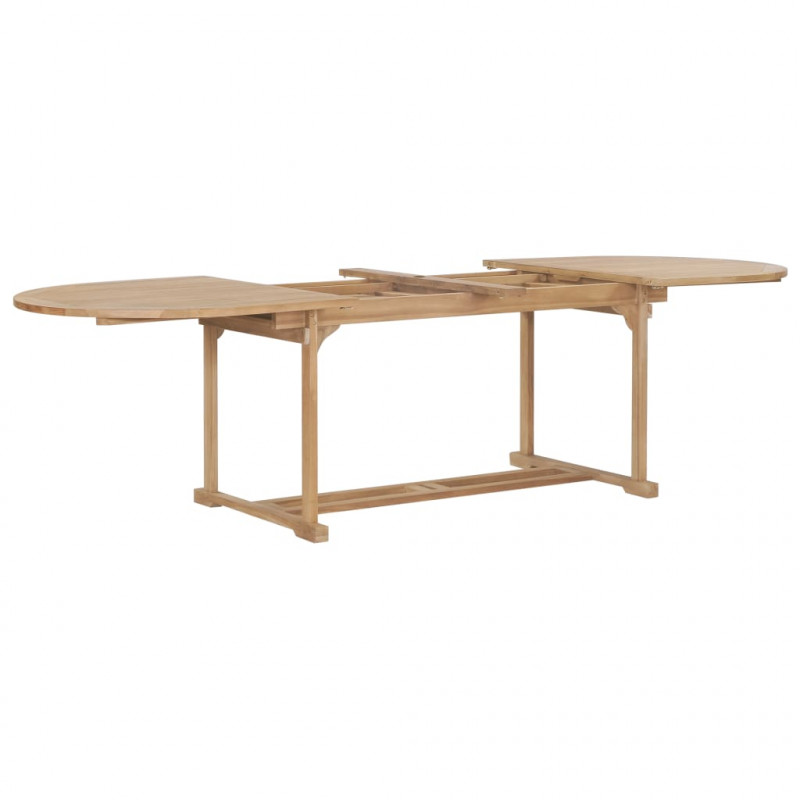 9-cz. zestaw mebli do ogrodu, 180-280x100x75 cm, drewno tekowe