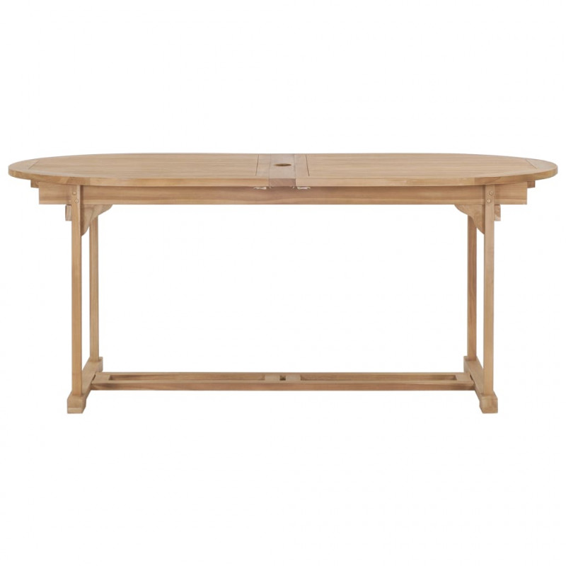 9-cz. zestaw mebli do ogrodu, 180-280x100x75 cm, drewno tekowe
