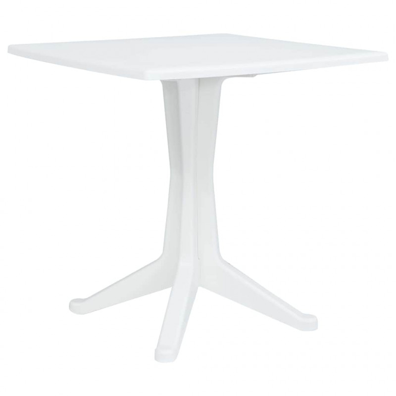 Stół Ogrodowy Biały 70 x 70 x 71.7 cm Z tworzywa sztucznego