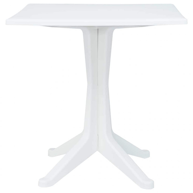 Stół Ogrodowy Biały 70 x 70 x 71.7 cm Z tworzywa sztucznego