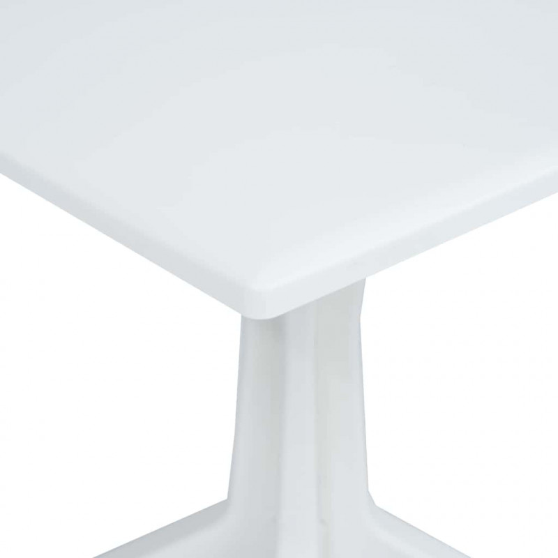 Stół Ogrodowy Biały 70 x 70 x 71.7 cm Z tworzywa sztucznego