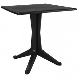 Stolik ogrodowy, 70x70x71,7 cm, plastikowy, antracytowy