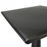 Stolik ogrodowy, 70x70x71,7 cm, plastikowy, antracytowy