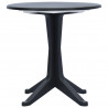 Stolik ogrodowy, 70 cm, plastikowy, antracytowy