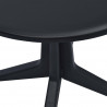 Stolik ogrodowy, 70 cm, plastikowy, antracytowy