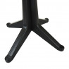 Stolik ogrodowy, 70 cm, plastikowy, antracytowy
