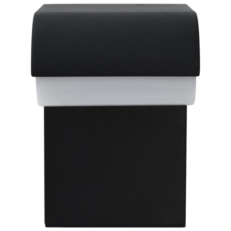 Oświetlenie ścienne zewnętrzne LED, 9 W, czarne, owalne