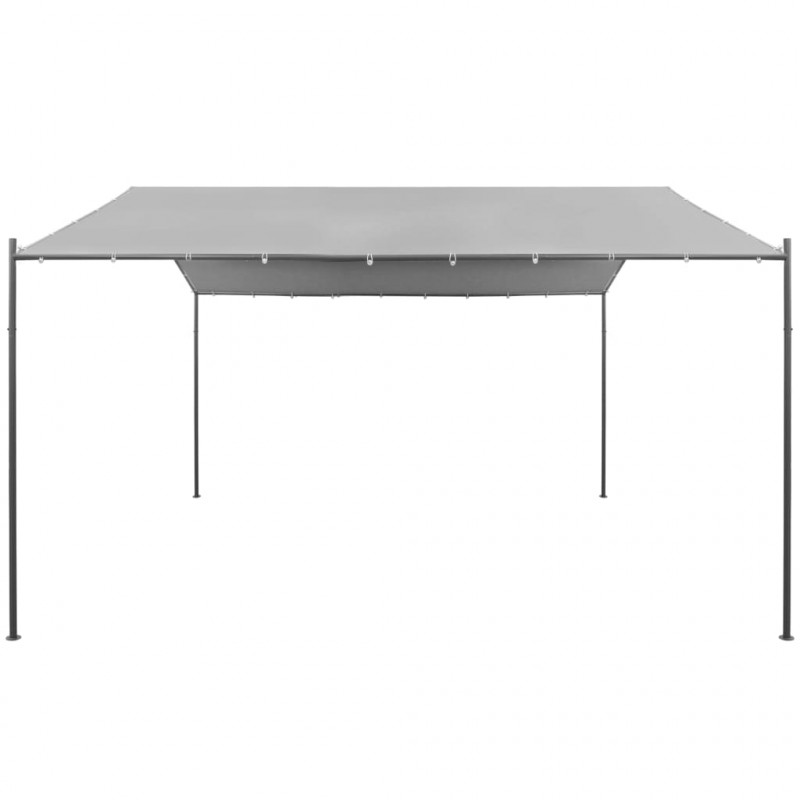 Altanka ogrodowa ze stali, 400x400x260 cm, antracytowa