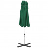 Parasol ogrodowy na słupku aluminiowym, 460 x 270 cm, zielony