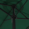 Parasol ogrodowy na słupku aluminiowym, 460 x 270 cm, zielony