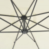 Parasol wiszący ze stalowym słupkiem, 300 cm, piaskowy