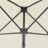 Parasol ogrodowy na słupku stalowym, 250 x 250 cm, piaskowy