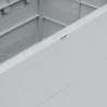 Skrzynia ogrodowa, 420 L, jasnoszara