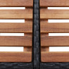 Kwadratowa obudowa spa, czarna, 268x268x55 cm, polirattan