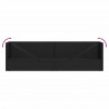 Sofa ogrodowa z poduszkami, polirattan, czarna