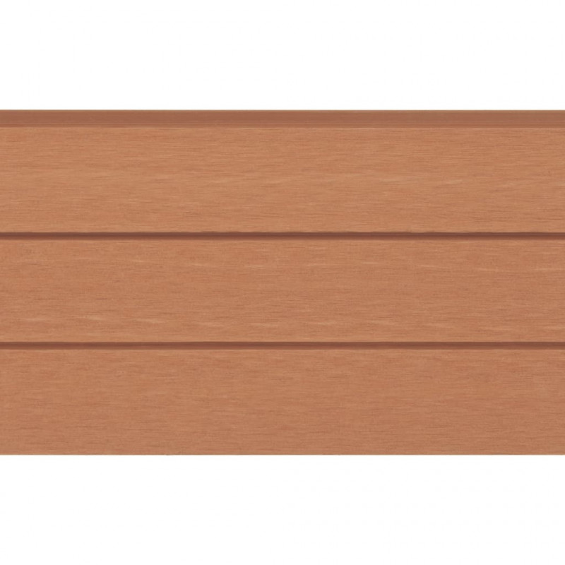 Zamienne deski ogrodzeniowe, 9 szt., WPC, 170 cm, brązowe