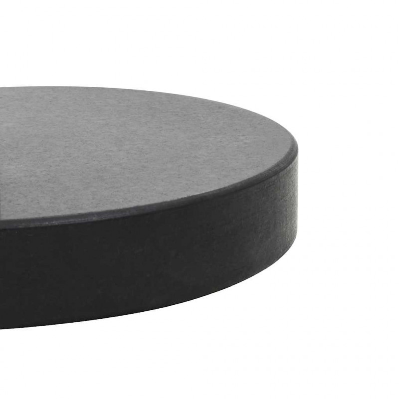 Okrągła podstawa pod parasol, granitowa, 28,5 kg, czarna