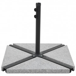 Granitowe obciążniki do parasola, 15 kg, trójkątne, szare