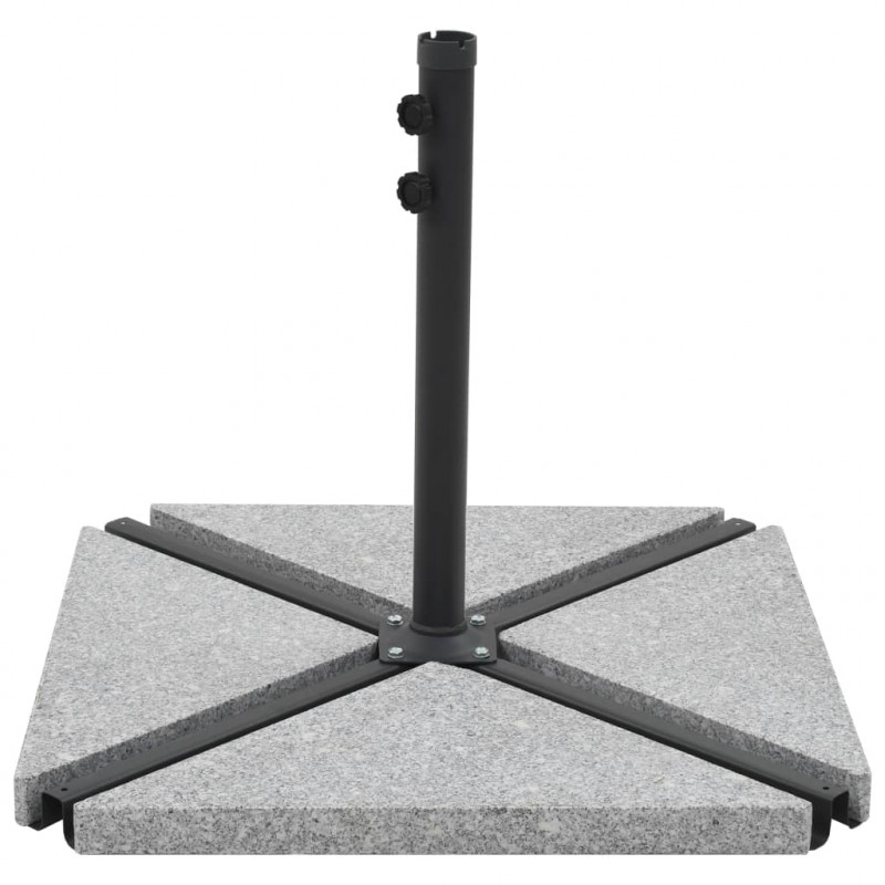 Granitowe obciążniki do parasola, 15 kg, trójkątne, szare