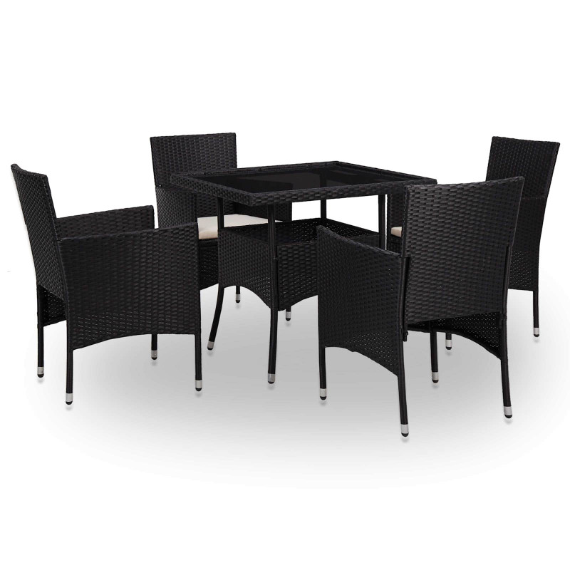 Zestaw mebli 5 pcs Czarny