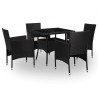 Zestaw mebli 5 pcs Czarny