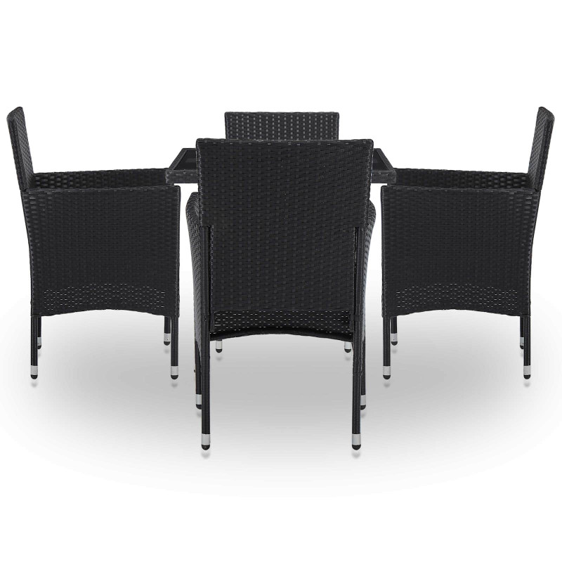 Zestaw mebli 5 pcs Czarny