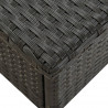 Stolik herbaciany, czarny, 50 x 50 x 47 cm, polirattan