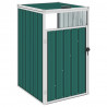 Osłona na kosz na śmieci, zielona, 72 x 81 x 121 cm, stalowa