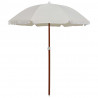 Parasol ogrodowy na stalowym słupku, 180 cm, piaskowy
