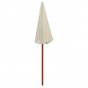 Parasol ogrodowy na stalowym słupku, 180 cm, piaskowy