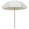 Parasol ogrodowy na stalowym słupku, 300 cm, piaskowy